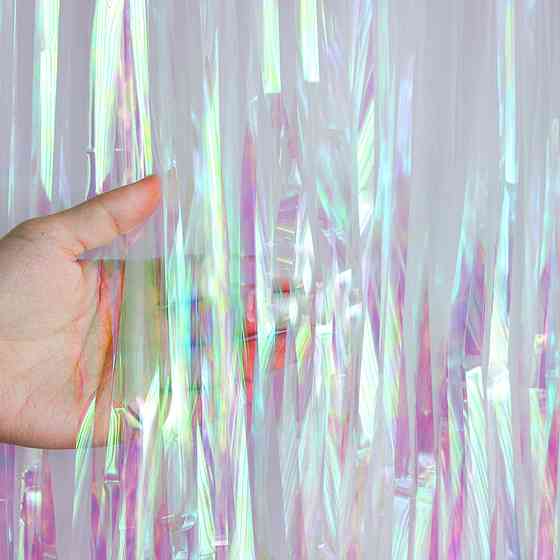 Дождик для фотозоны шторка 3 м на 1 м перламутровый Киев