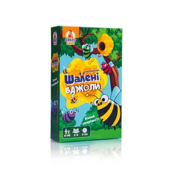 Дитяча настільна гра "Шалені бджоли" VT8077-06, 54 фішки, правила гри Вінниця