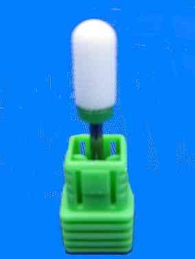 Насадка-фреза керамическая закругленный цилиндр , зеленая средняя зернистость Киев