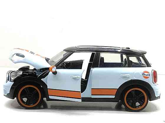 Машина Автосвіт MINI COOPER інерційна відкриваються двері та капот 17 см 1:24 Блакитна (AP-1899) Чернігів