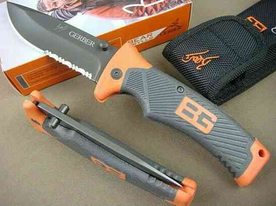 Ніж складний BG U5 з серейтором Дніпро