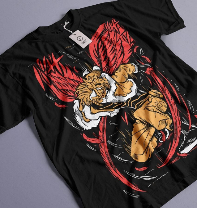 Футболка чоловіча з аніме принтом Моя геройська академія оверсайз (S/M/L) Чорний AnimeJ1212 Дніпро - фото 1