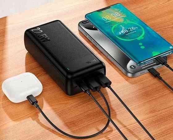 Повербанк с быстрой зарядкой 30000 mAh 22,5 Вт HOCO J159B power bank Харьков