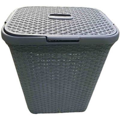 Кошик для білизни Алеана Ротанг Граніт 50 л (алн 1122098/граніт) Вінниця - фото 1