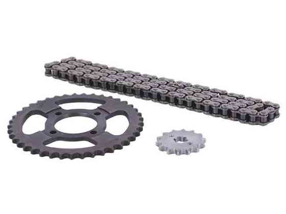 Звезды + цепь трансмиии 428H мопед Дельта Мукачево