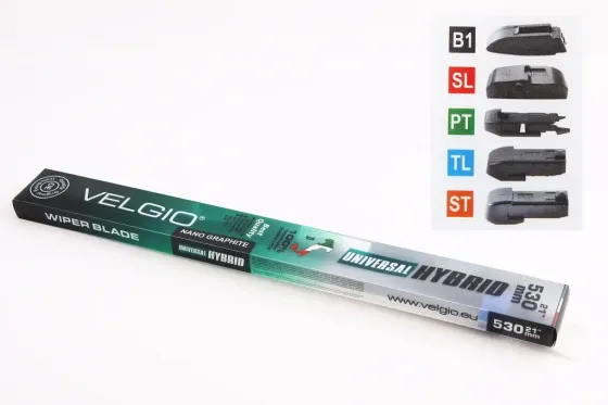 Щетка стеклоочистителя бескаркасная 53 см (21) Velgio Hybrid (5 адаптеров) Винница