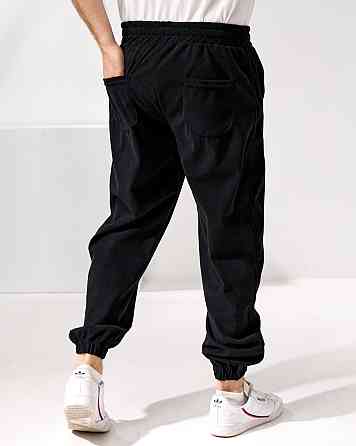 Мужские стильные повседневные вельветовые брюки Черный, 48 Одесса