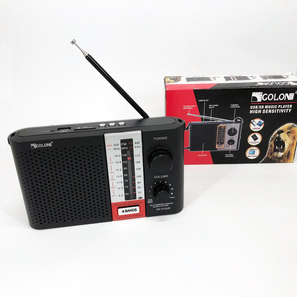 Радиоприемник от сети 220 GOLON RX F12 AM/FM/SW, Радио фм прямой UX-401 эфир, FM-радиоприемник Киев - изображение 5