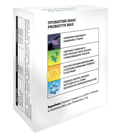 Пробіотик МАКС порошок 1.5 г Eurowet Польща (термін до 08,2026 р) Вінниця