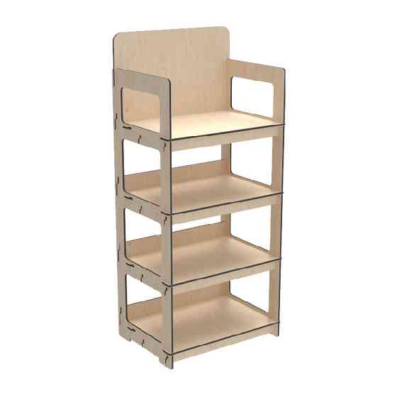 Стеллаж из фанеры EKOSTAR 600х450х1400 Киев