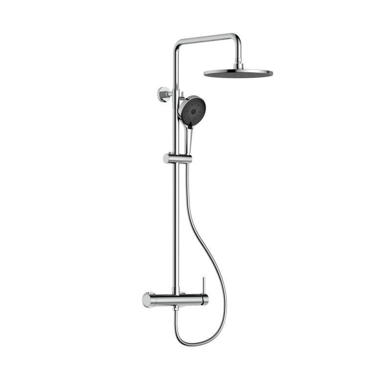 Душевая система универсальная Qtap Sloup на два потребителя QT57103OC Chrome, латунь Харьков - изображение 1