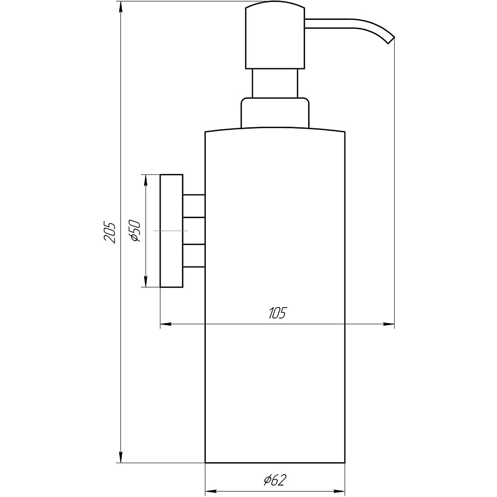 Дозатор рідкого мила Globus Lux SS 8432  SUS304 Тернопіль - фото 3