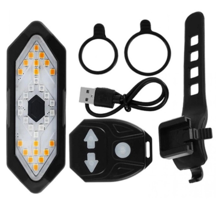 Ліхтар велосипедний на батарейках FY-1820, Стоп повороти на велосипед, DS-873 що перезаряджається Київ - фото 1