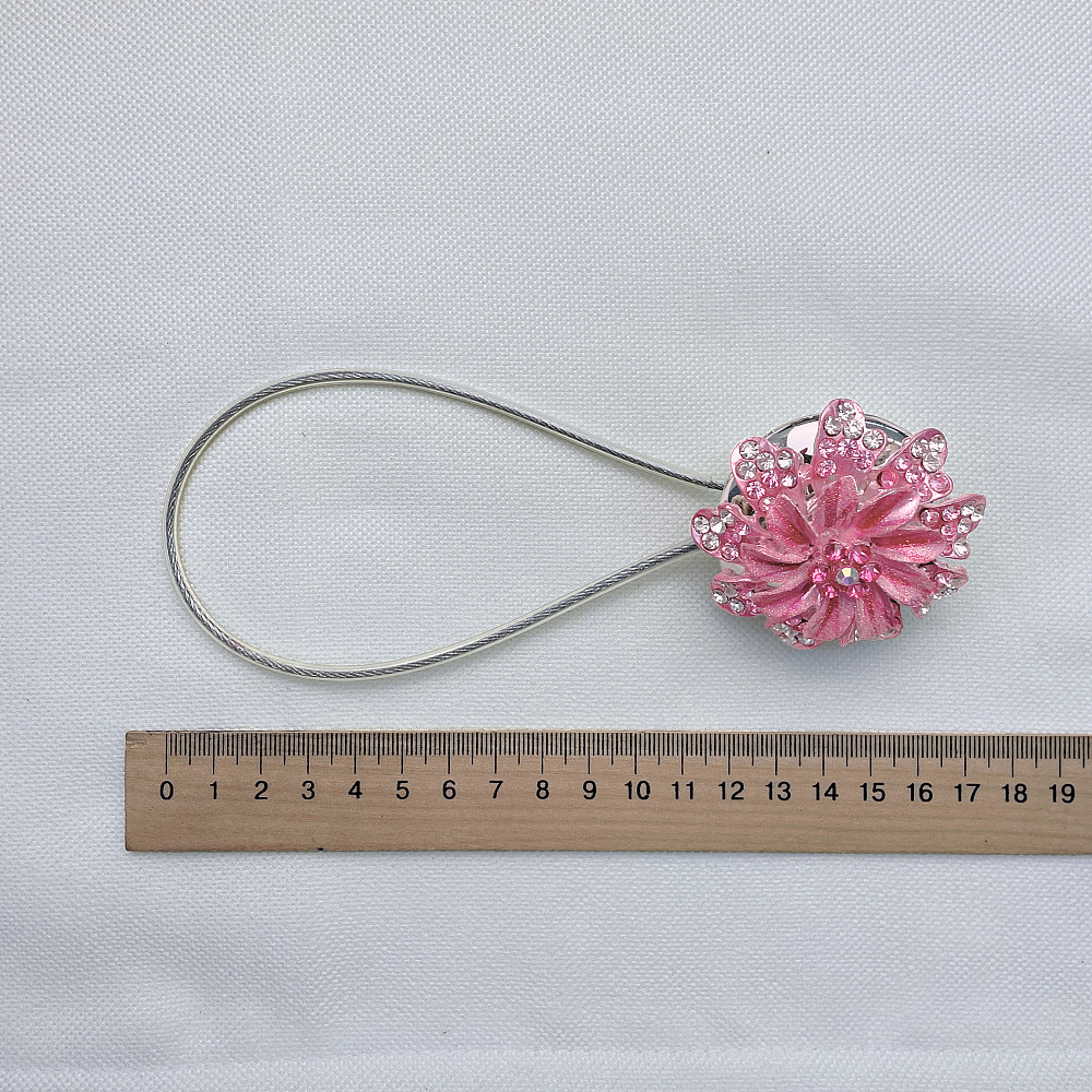 Магніти для штор та гардин "Flowers" набір 2 шт Рожевий (81-213) Київ - фото 7