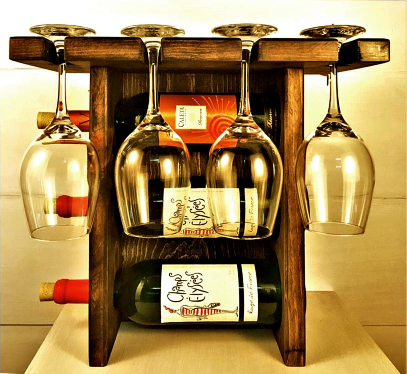 Настольная винная полка 