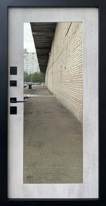 Форт-М Двері квартирна модель Тріо-Палермо , колір Бетон темний/Бетон сніжний + дзеркало 960 Київ - фото 2