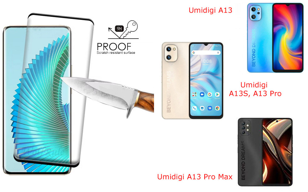 Захисне скло HyperGlass Pro для Umidigi A13, A13S, A13 Pro, A13 Pro Max – максимальна чутливість та захист Київ - фото 1