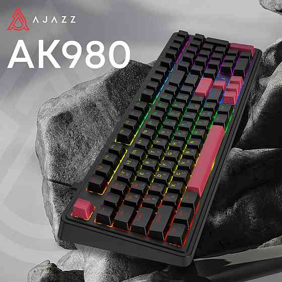 Клавіатура Ajazz AK980 Red Switch Black USB-C (AK980-R-BR) ( 24881 ) Харьков
