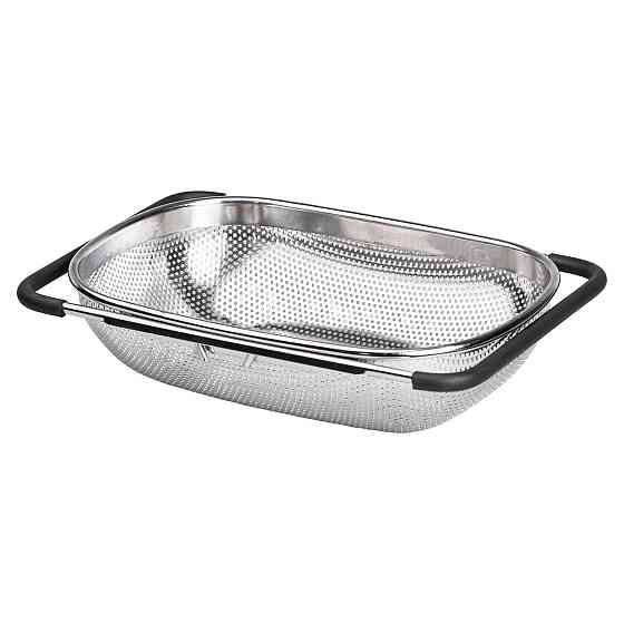 Zhongjing Друшляк сито на раковину для миття овочів та фруктів 36х24х9 см з нержавіючої сталі H Киев