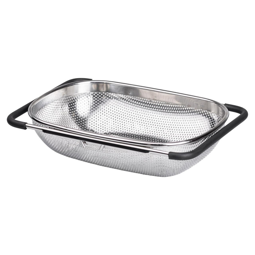 Zhongjing Друшляк сито на раковину для миття овочів та фруктів 36х24х9 см з нержавіючої сталі H Киев - изображение 3