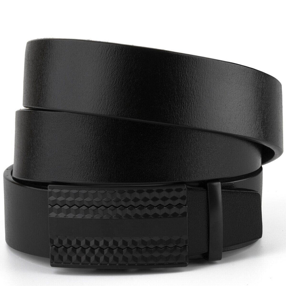 Ремень мужской с автоматической пряжкой мозаика Vintage 20299 Черный Киев - изображение 9