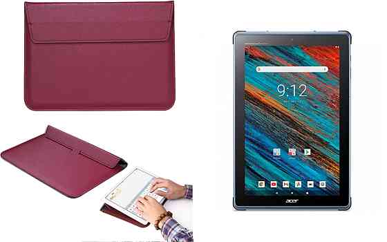 Чехол-конверт VitoCase для Acer Enduro EUT310A-11A, с функцией подставки для планшета Бордовый Киев