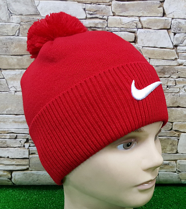 Чоловіча шапка NIKE Originals Pom Pom Fleece Київ - фото 2