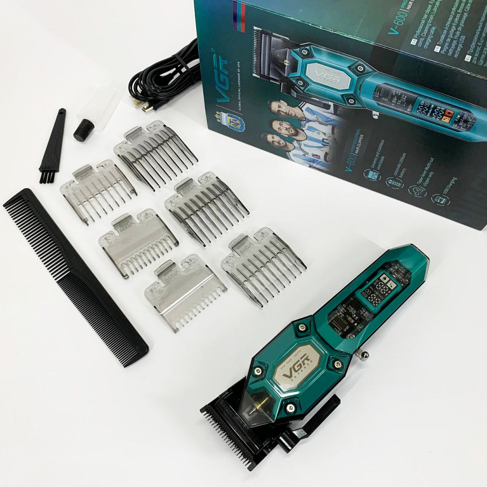 Триммер с насадками разной длины VGR, Универсальный триммер для мужчин, Надежная машинка для стрижки KO-93 Львов - изображение 4