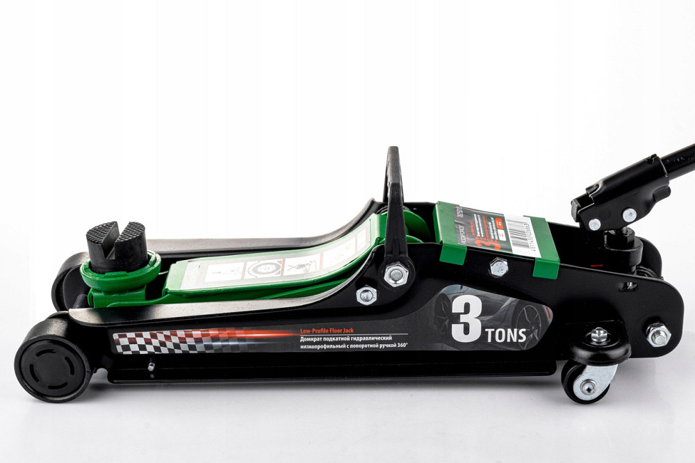 Домкрат підкатний 3т (85-385мм) з поворотною ручкою 360 ° Rockforce RF-T825010 Одеса - фото 3