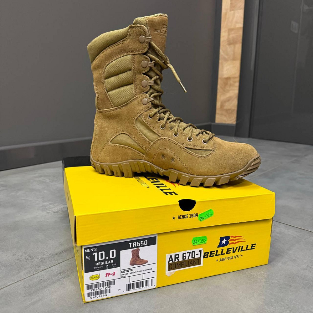 Берці Belleville KHYBER TR550 Hot weather multi-terrain boot, розмір 10/43, колір Койот, стандарт армії США (TR550 100R) Solmir Київ - фото 10