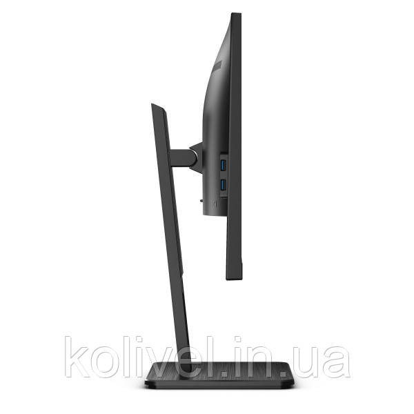 TFT 23.8" AOC Q24P2Q, IPS, QHD, 75Гц, DP, HDMI, D-Sub, USB хаб, HAS, Pivot, колонки, чорний (Q24P2Q) Київ - фото 7