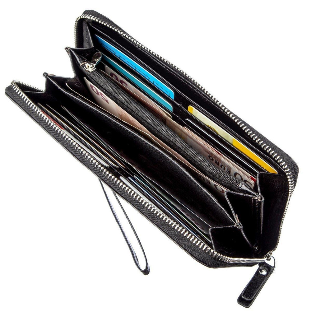 Містке чоловіче портмоне-клатч Boston 18806 Чорний Київ - фото 2