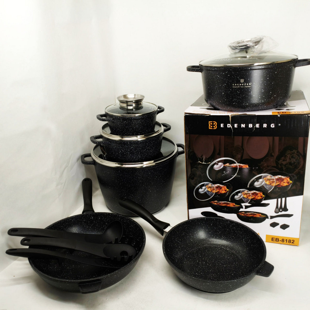 Набір каструль для плит, Збірний набір каструль Гарний з антипригарним покриттям LH-47 Львів - фото 9