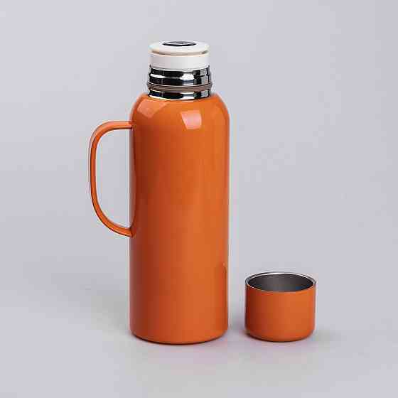 Термос Vacuum с датчиком температуры на 820 мл оранжевый HP-14-55O Киев