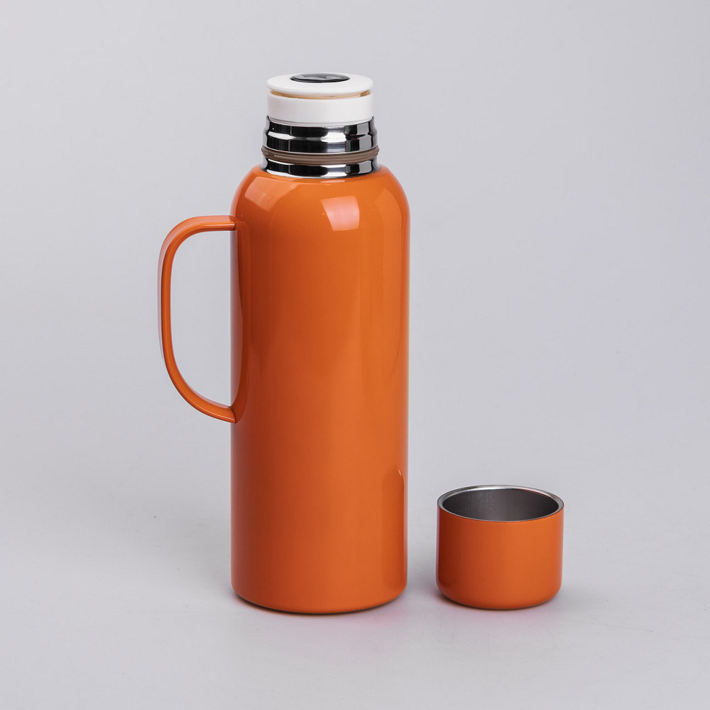 Термос Vacuum с датчиком температуры на 820 мл оранжевый HP-14-55O Киев - изображение 3