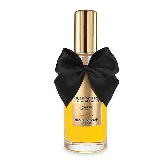 Разогревающее масло Bijoux Indiscrets Light my Fire - Caramel&Sea salt Sex Aura Киев