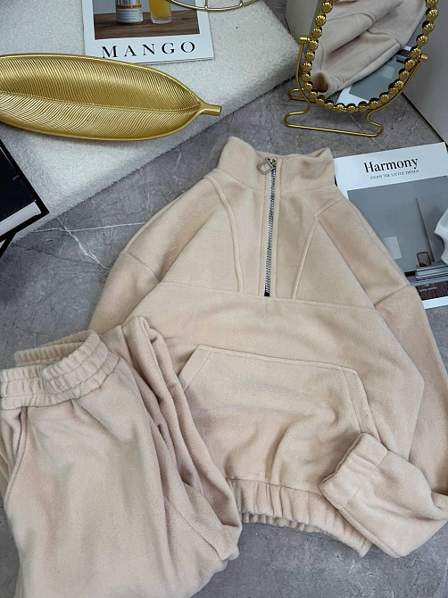 Женский теплый прогулочный костюм двойка из двухстороннего флиса Одесса - изображение 4