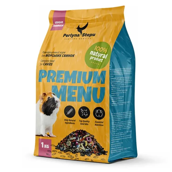 Зерносуміш Перлина Степу: Premium Menu для морських свинок, 1 кг Вінниця