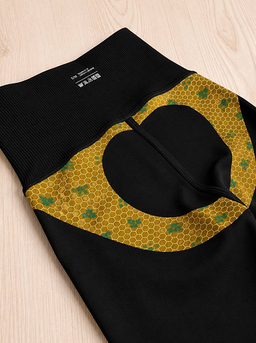 Лосины женские Fashion T-2 в рубчик с корсетом на молнии и эффект push-up черные, черный, SM Киев - изображение 7