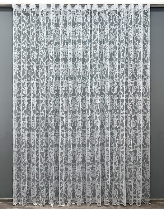 Тюль жакард колір білий 1983т Київ - фото 7