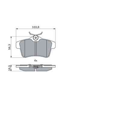 Тормозные колодки Bosch 0 986 494 437 Винница