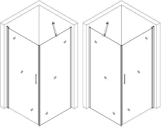 Душова кабіна квадратна без піддона LYNA N90TC (N90T) BRAVO (1уп.) Тернопіль