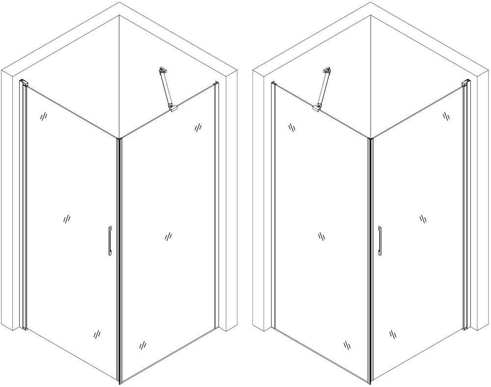 Душова кабіна квадратна без піддона LYNA N90TC (N90T) BRAVO (1уп.) Тернополь - изображение 2