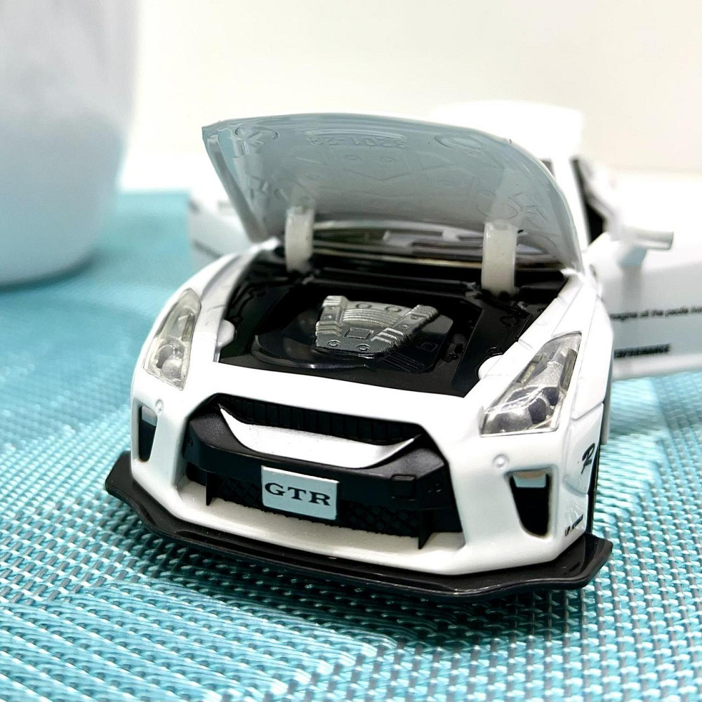 Машинка TK Union Nissan GTR Auto Expert металева, світло, звук, інерційна Біла (38071) Чернігів - фото 6