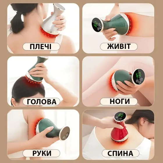 Массажер согревающий Massage instrument LY-812 с электростимуляцией вибромассажем 25 режимов Коломия