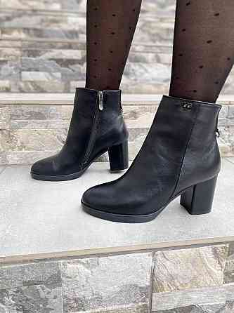 Жіночі черевики YDG-bellini чорні натуральна шкіра висота каблука 7см розмір 36 (2023) Коломия