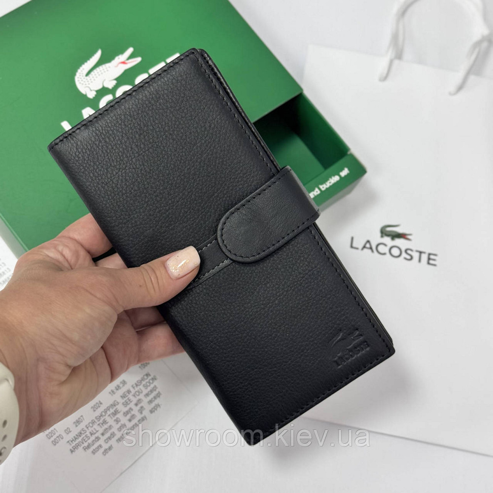 Чоловічий шкіряний брендовий гаманець на кнопці (1720) Київ - фото 7