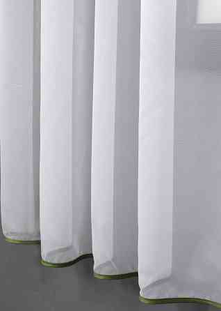 Кухонная занавеска VR-Textil № 018к штора и тюль с ламбрекеном оливковый с белым 270х170 см (52-1012) Киев