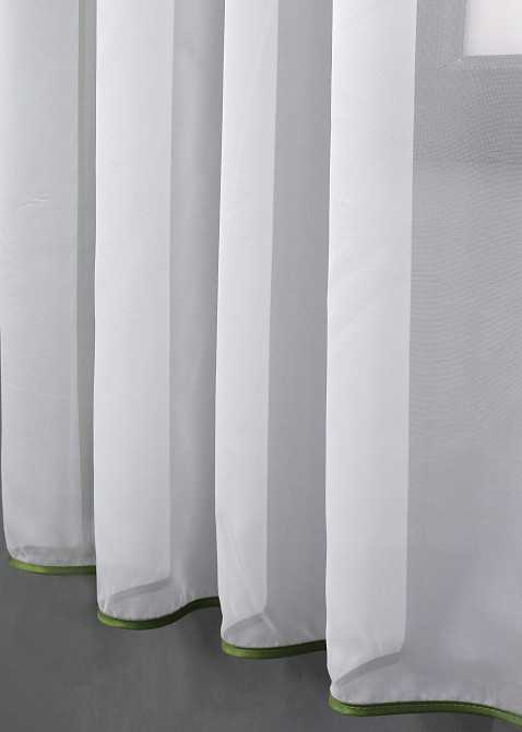 Кухонная занавеска VR-Textil № 018к штора и тюль с ламбрекеном оливковый с белым 270х170 см (52-1012) Киев - изображение 6