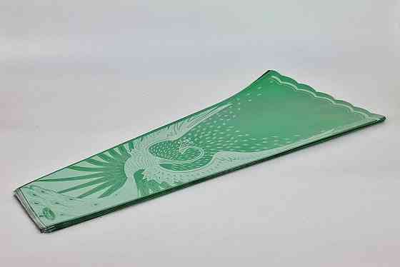 Конусне паковання під квіти h80/14низ/38верх метал зелений (100 шт.) візерунок144 (4) (100 шт) Харків